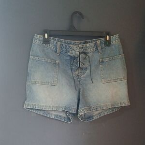 Denim Lace-Up Women's Shorts Size 6